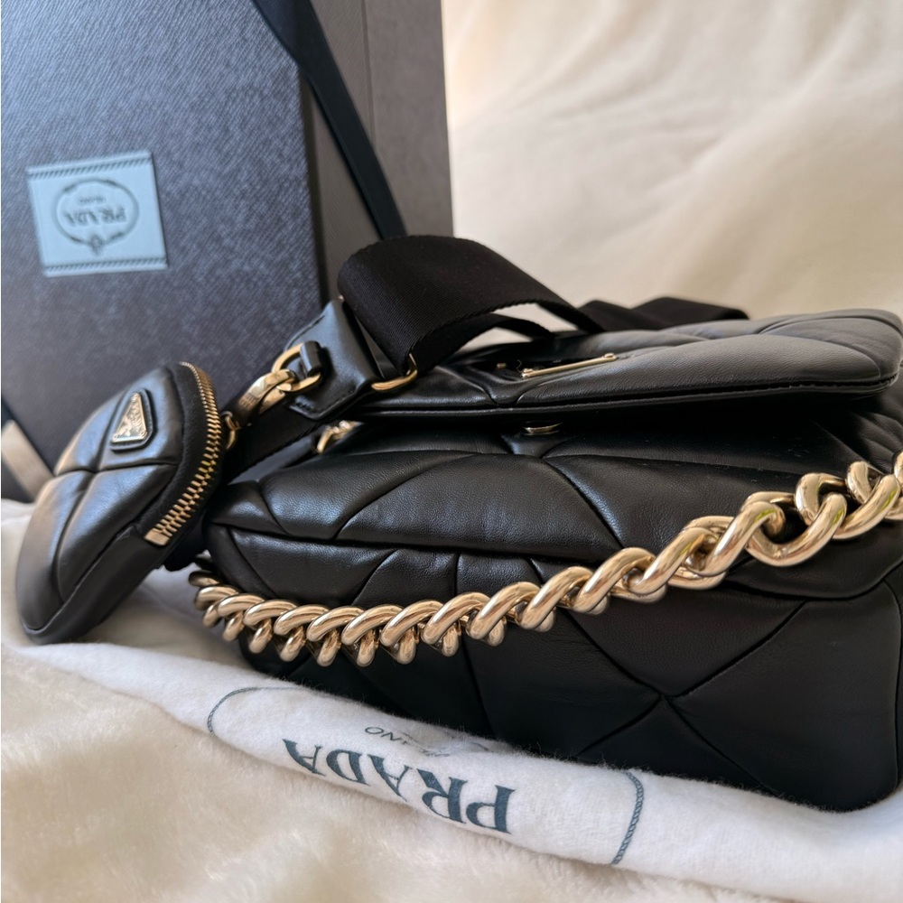 Prada System Nappa Leather Patchwork Bag - image 3